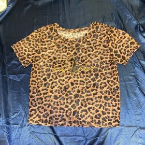 Baby Phat Crop Top - Cheetah